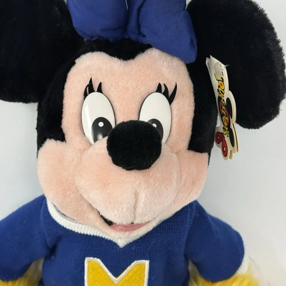 NWT Vintage Disneyland Minnie Mouse Cheerleader pom poms 16